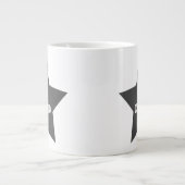 Nummer eins Vater, Nummer 1 Gray Star Jumbo-Tasse (Vorderseite)