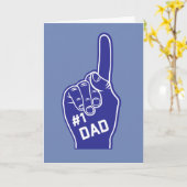 Nummer eins Vater Sporty Vatertag Karte (Gelbe Blume)