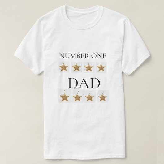 Nummer eins Vater Tee Shirt (Design vorne)