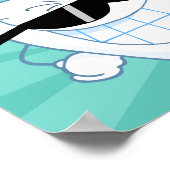 Nummer Eins-Zahnstocher Poster (Ecke)