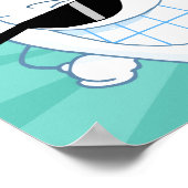 Nummer Eins-Zahnstocher Poster (Ecke)