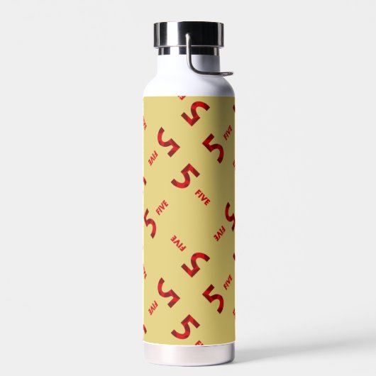 Nummer fünf braun trinkflasche (Links)