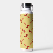 Nummer fünf braun trinkflasche (Rückseite)