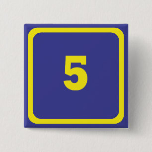 Nummer fünf button
