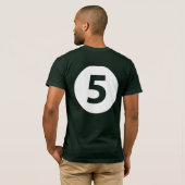 Nummer fünf T-Shirt (Schwarz voll)