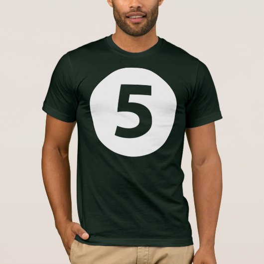 Nummer fünf T-Shirt (Vorderseite)