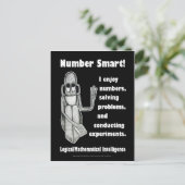 Nummer intelligent - Leerstelle Postkarte (Stehend Vorderseite)