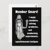 Nummer intelligent - Leerstelle Postkarte (Vorne/Hinten)
