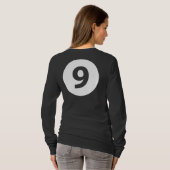 Nummer neun T-Shirt (Schwarz voll)