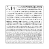 Nummer Pi 3.14 Mathematik Gummistempel (Prägung)
