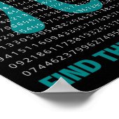 Nummer Pi Math Sprichwort mit Nummer Pi suchen Neb Poster (Ecke)