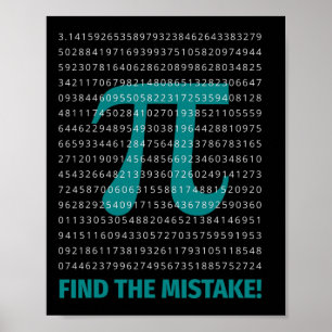 Nummer Pi Math Sprichwort mit Nummer Pi suchen Neb Poster