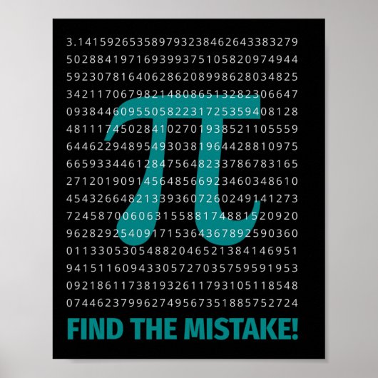 Nummer Pi Math Sprichwort mit Nummer Pi suchen Neb Poster (Vorne)