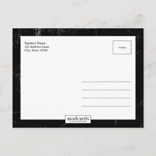 NUMMER Save the Date Postkarte (Rückseite)