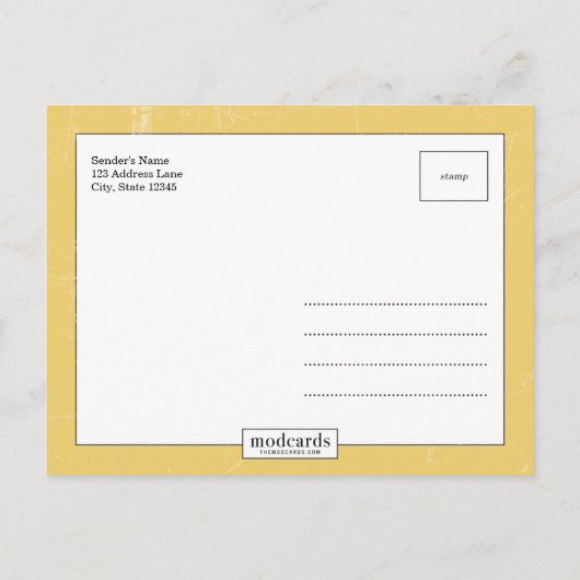 NUMMER Save the Date Postkarte (Rückseite)