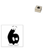 Nummer sechs gummistempel (Stempel)
