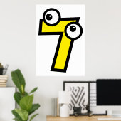 Nummer sieben poster (Heimbüro)