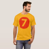 Nummer sieben rot T-Shirt (Vorne ganz)