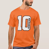 Nummer und Name personalisiert T-Shirt (Vorderseite)