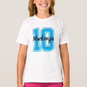 Nummer und Name personalisiert T-Shirt (Vorderseite)