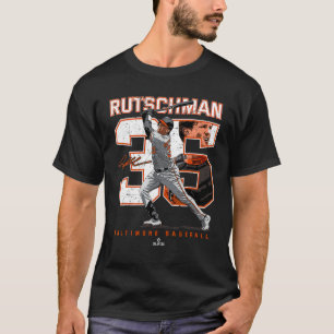 Nummer und Portrait Adley Rutschman Baltimore T-Shirt