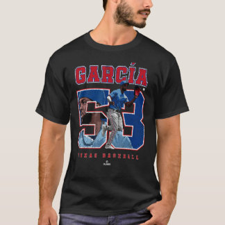 Nummer und Portrait Adolis Garcia Texas MLBPA T-Shirt