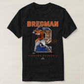 Nummer und Portrait Alex Bregman Houston MLBPA T-S T-Shirt (Design vorne)