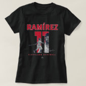 Nummer und Portrait Jose Ramirez Cleveland MLBPA T-Shirt (Design vorne)