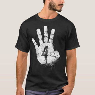 NUMMER VIER 4 Fantastische Wege zu sagen Hallo Aka T-Shirt