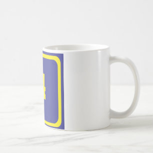 Nummer vier kaffeetasse