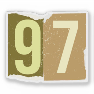 Nummer Zeitschrift Lösegeld 97 Aufkleber