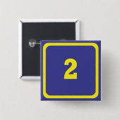 Nummer zwei button (Vorne & Hinten)