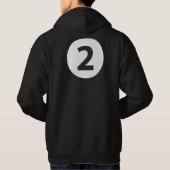 Nummer zwei hoodie (Rückseite)