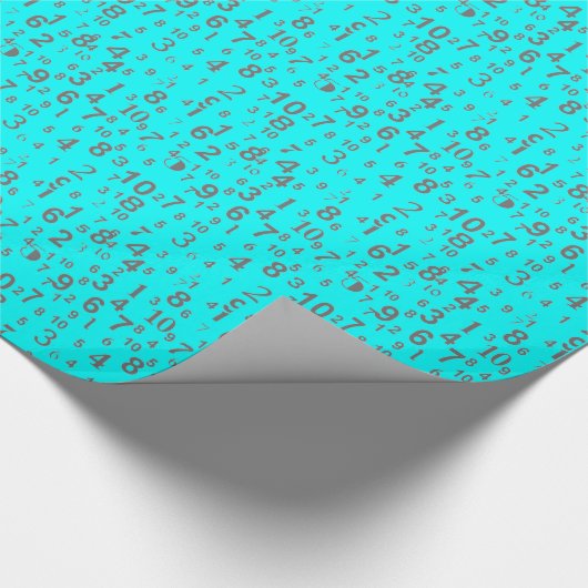 Nummeriert Mathe Geschenkpapier (Ecke)