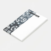 Nummeriert Post-It Klebezettel (angewinkelt)