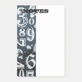 Nummeriert Post-It Klebezettel (Vorderseite)