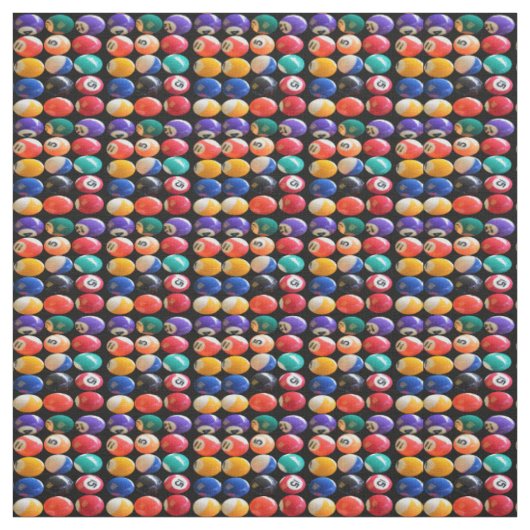 Nummerierte farbige Eightballs, Stoff (Muster)