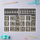 Nummerierte Kram-Zeitschriften-Elemente Seidenpapier (Basteln)