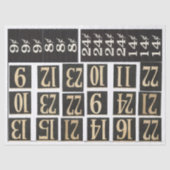 Nummerierte Kram-Zeitschriften-Elemente Seidenpapier (Vorderseite)