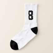 Nummerierte Sportsocken mit kundenspezifischer Socken (Links - Außen)