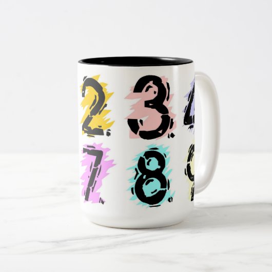 nummerierte Tasse (VorderseiteRechts)