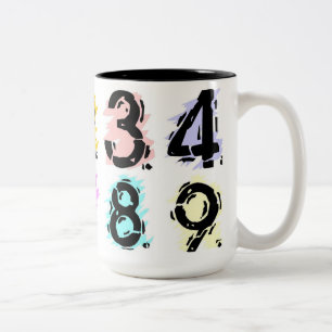 nummerierte Tasse