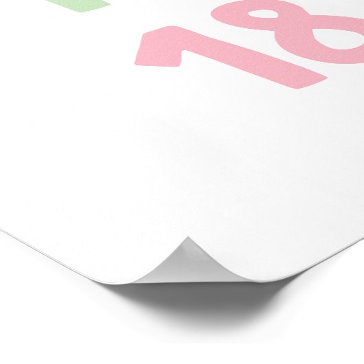 Nummern 0-20 Kinderzimmer Wall Art Poster (Ecke)