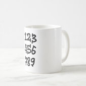 Nummern 123456789 kaffeetasse (VorderseiteRechts)