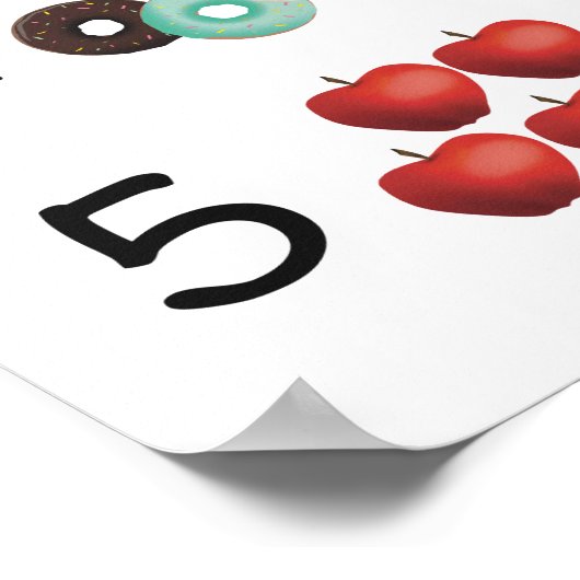 Nummern 1-10 poster (Ecke)