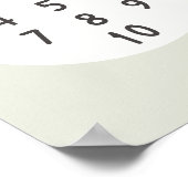 Nummern 1-10 zählen Poster & Prints (Ecke)