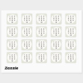 Nummern 1-10 zählen Sticker & Labels (Blatt)