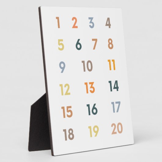 Nummern 1-20 fotoplatte (Seite)