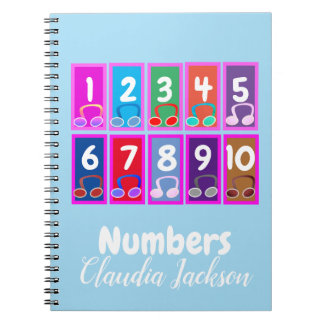 Nummern 1 bis 10 Frühmathematik-Notebook Notizblock