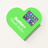 Nummern 1 bis 10 Notebook-Frühe Mathematiklehrer Notizblock (Rückseite)